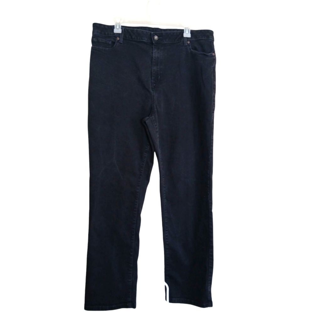 LL Bean Black Jeans Womens Size 20 MT
